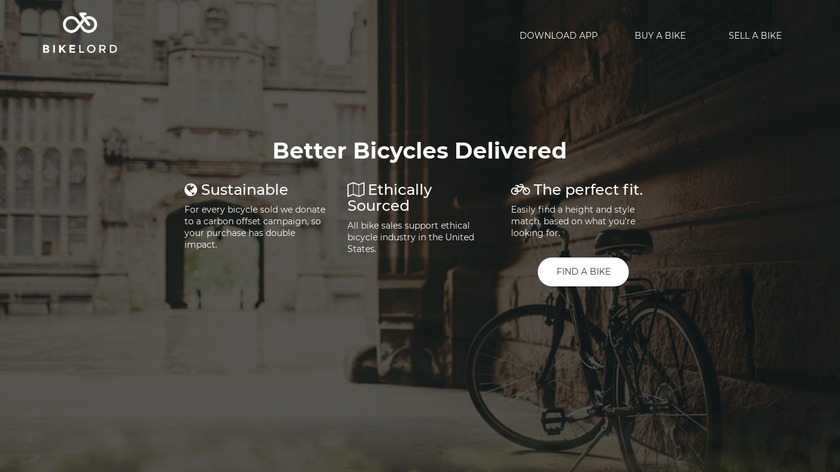 BikeLord Landing Page