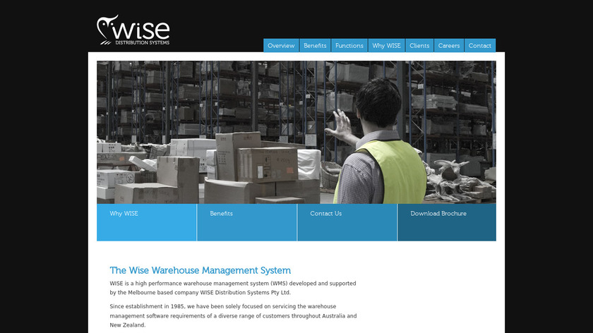 WISE WMS Landing Page