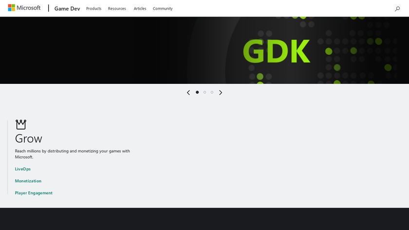 Xbox Live Creators Program Landing Page