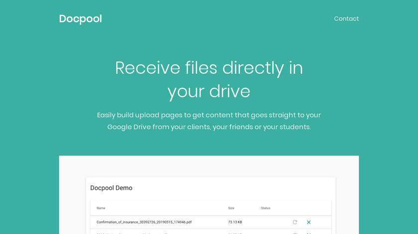 Docpool Landing Page