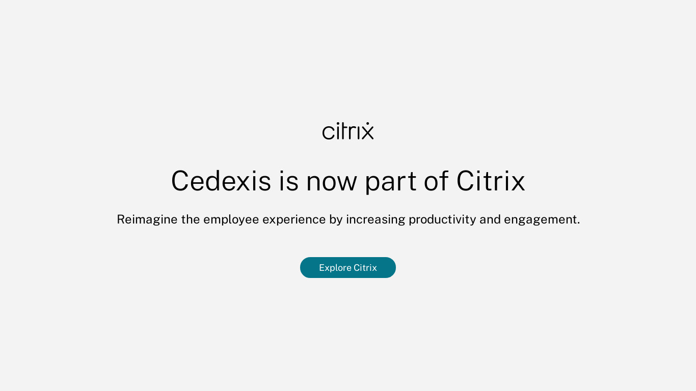 Cedexis Landing page