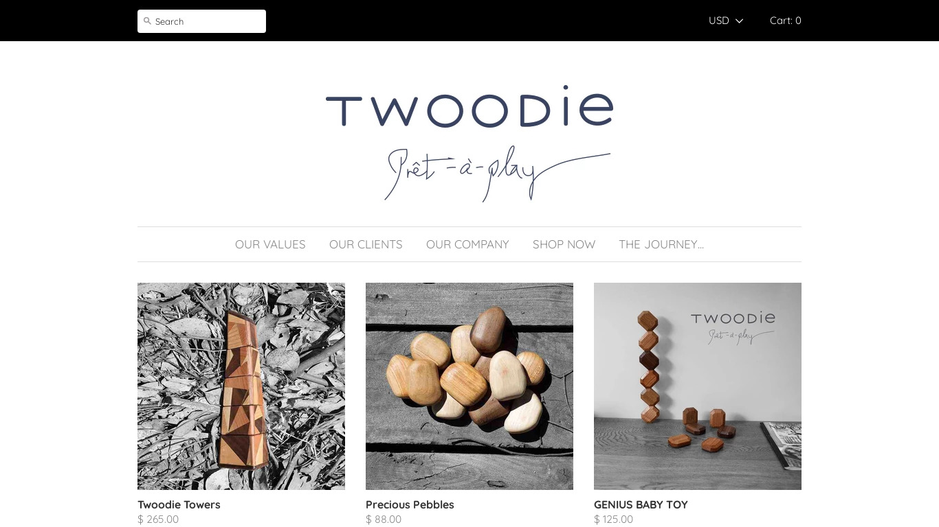 Twoodie Landing page