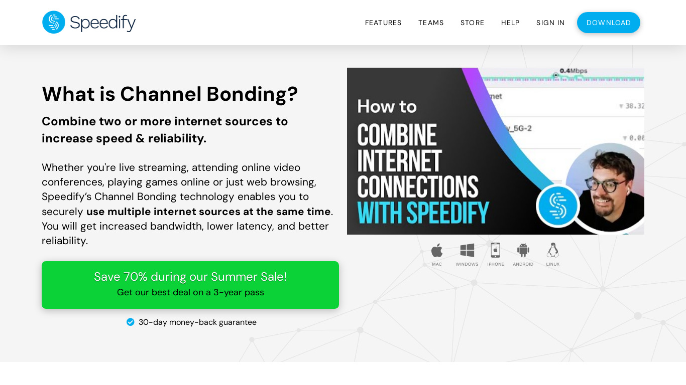 Connectify Dispatch Landing page