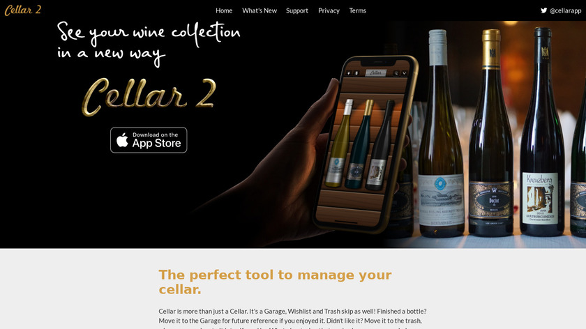 Cellar Landing Page