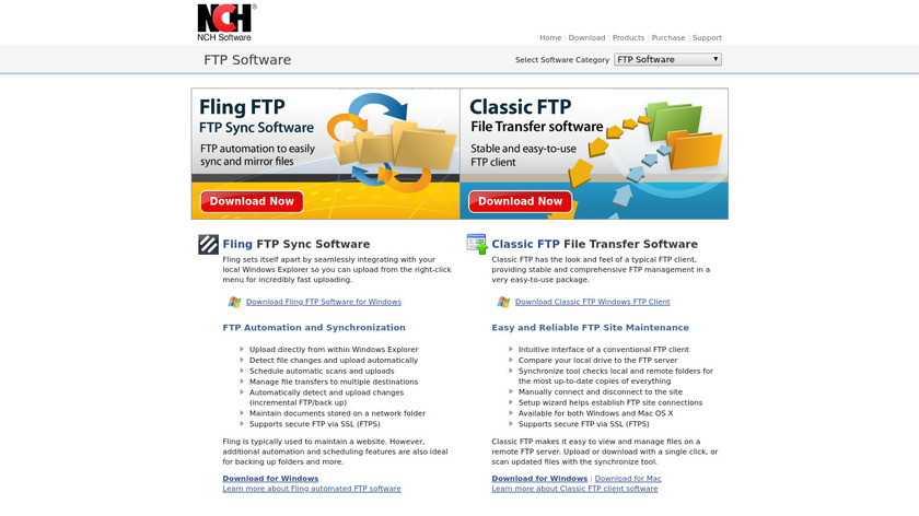 Classic FTP Landing Page