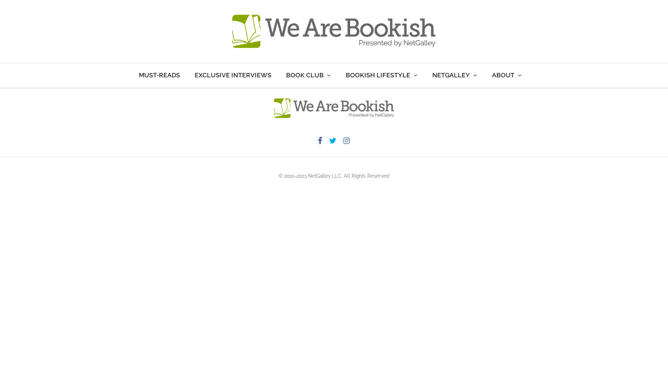 bookish Landing page