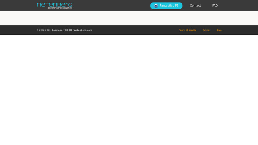 Fantastico De Luxe Landing Page