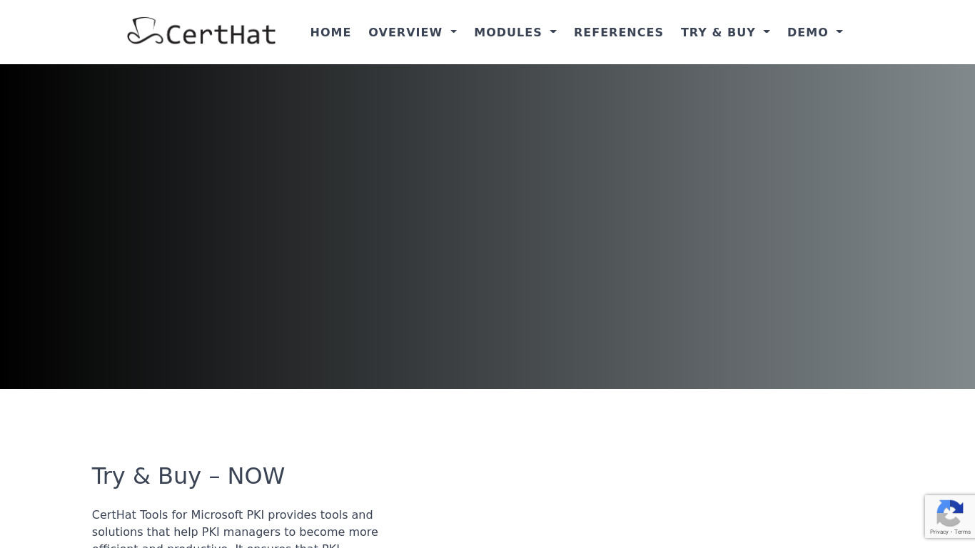 CertHat Landing page