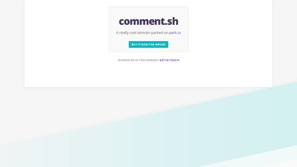 Comment.sh image