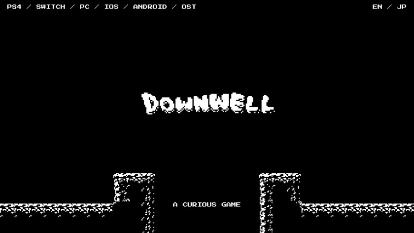 Downwell Landing Page