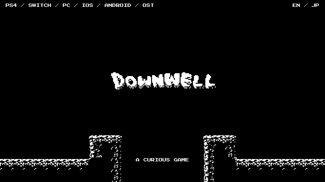 Downwell Landing page