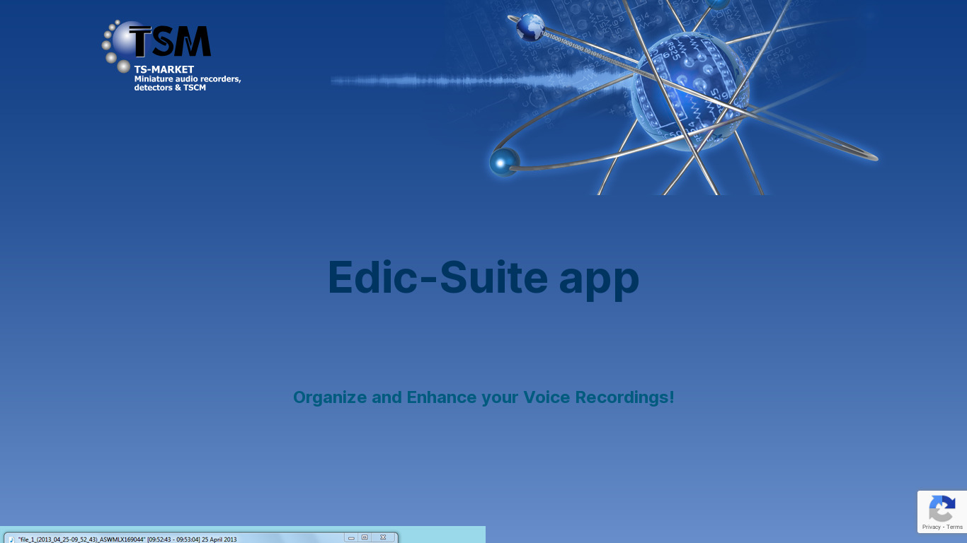 Edic Suite Landing page
