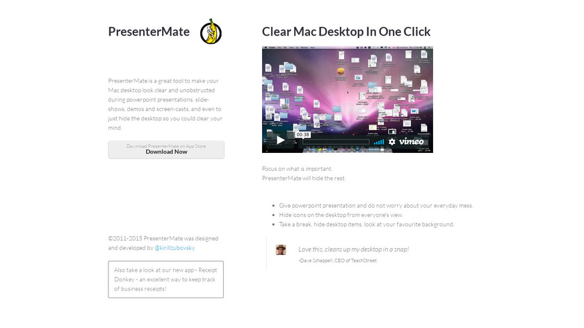PresenterMate Landing Page