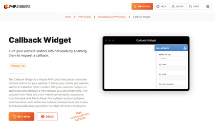 Callback Widget by PHPJabbers image