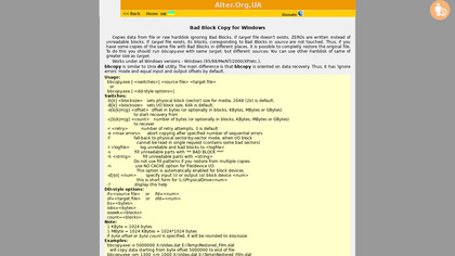 Bad Block Copy for Windows image