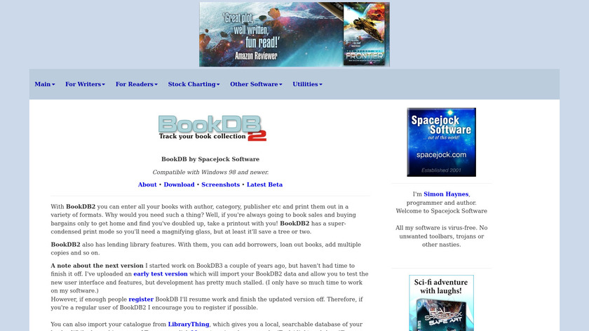 BookDB Landing Page