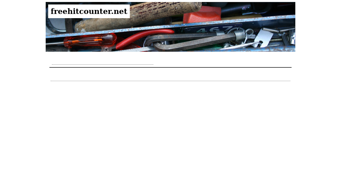 Free Hit Counter .Net Landing page