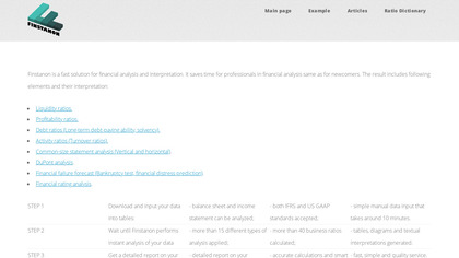 Finstanon - Financial Statement Analysis image