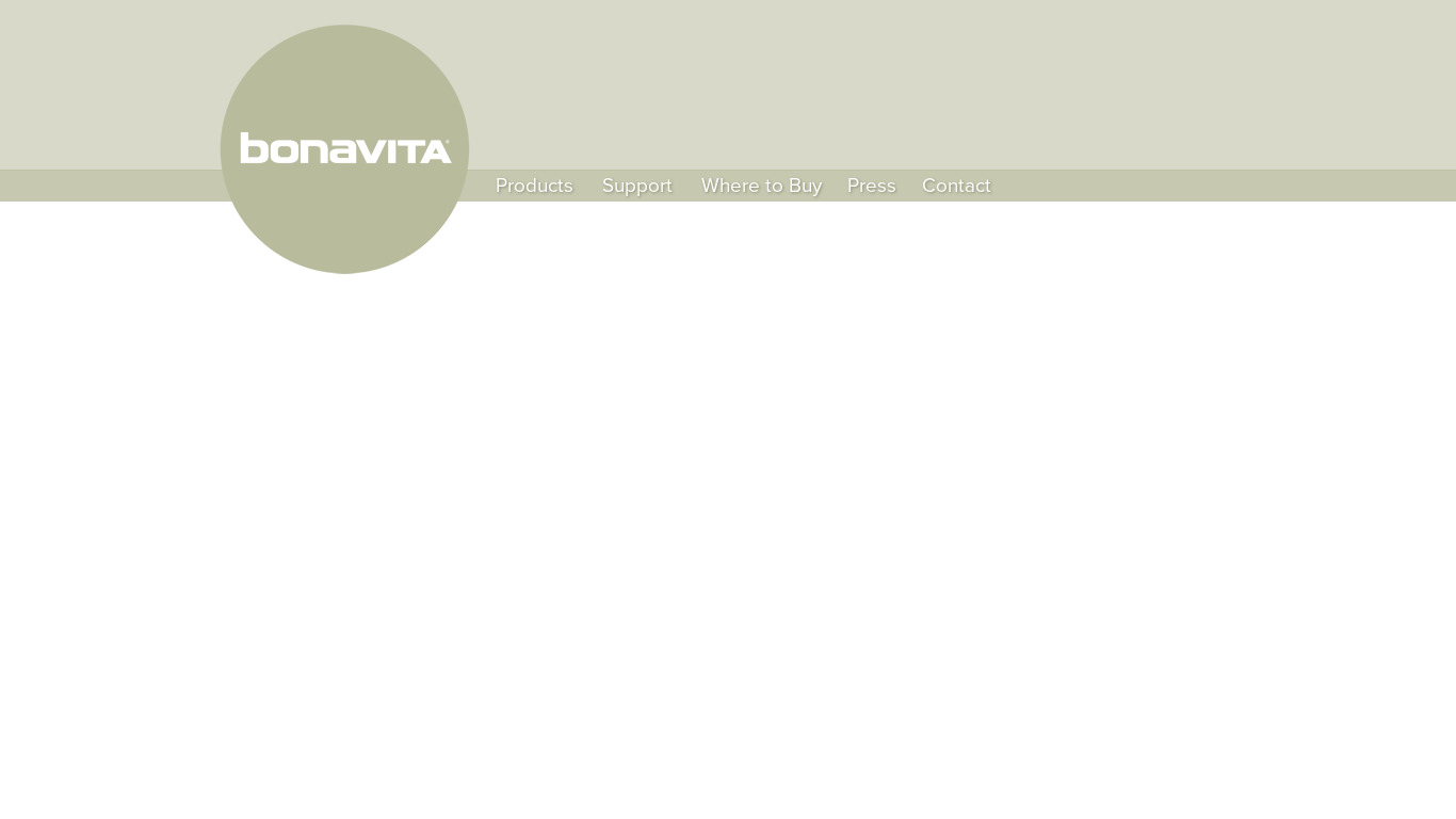 Bonavita 1900TS Landing page