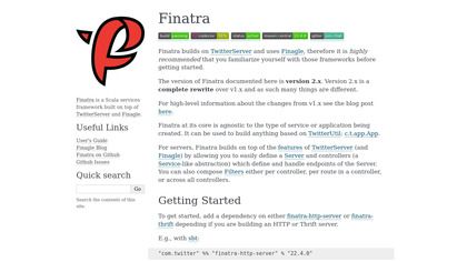 Finatra screenshot