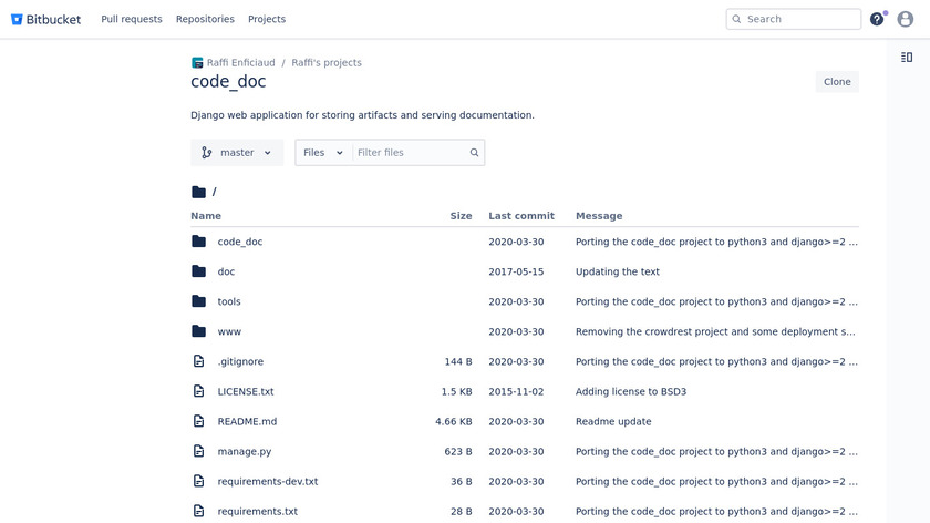 code_doc Landing Page