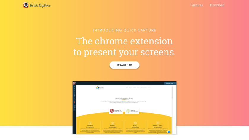 Quick Capture Landing Page