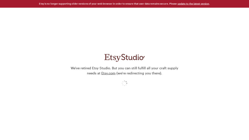 Etsy Studio Landing Page