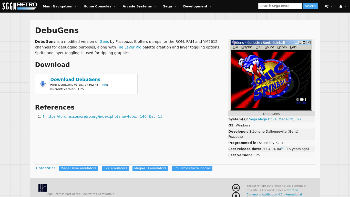 DebuGens Landing page