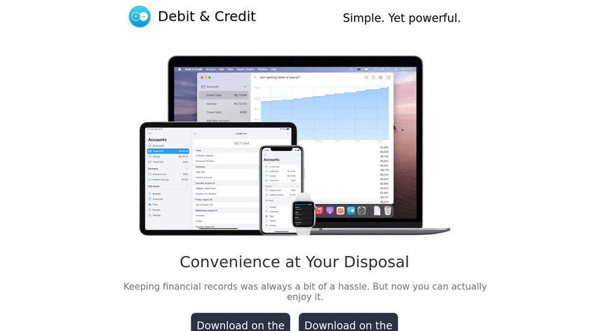 Debit & Credit Landing Page