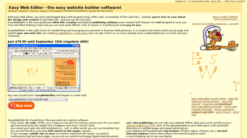 EasyWebEditor Landing Page