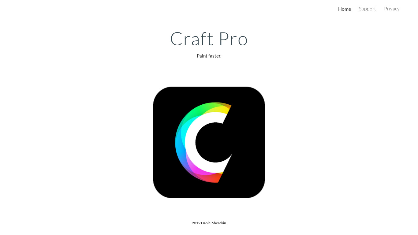 Craft Pro Landing page