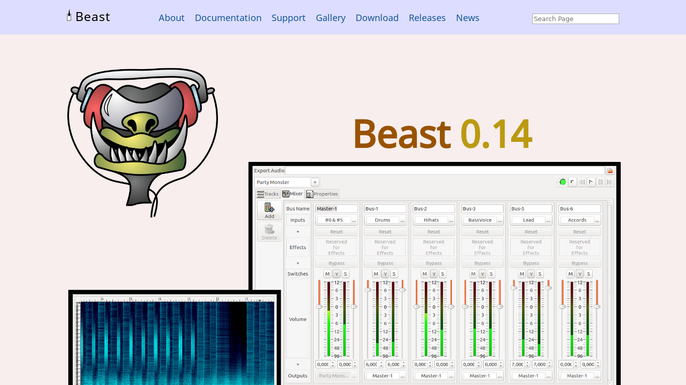 Beast Landing page