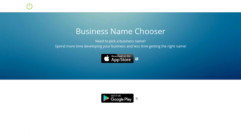 Business Name Chooser Landing Page
