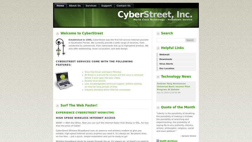 CyberStreet Landing Page