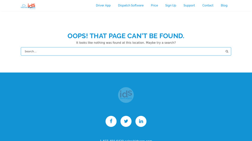 idsapp.com Internet Dispatcher Landing Page