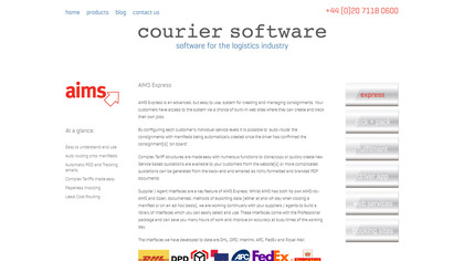 couriersoftware.com AIMS International Express image