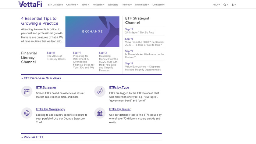 ETFd Landing Page
