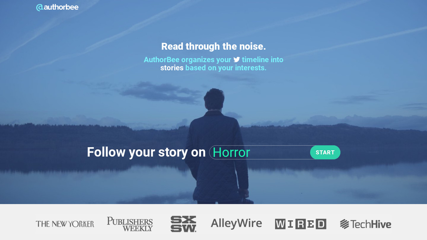 AuthorBee Landing page