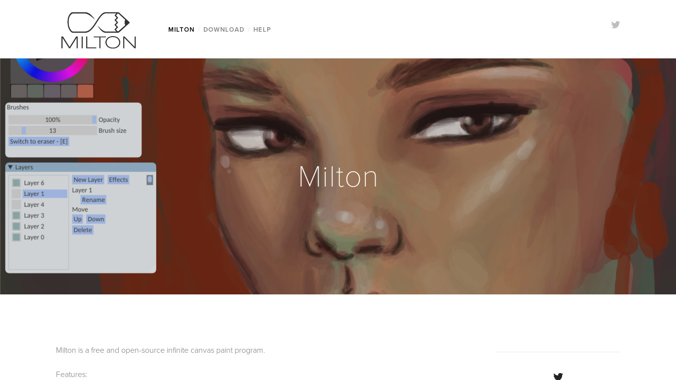Milton Landing page