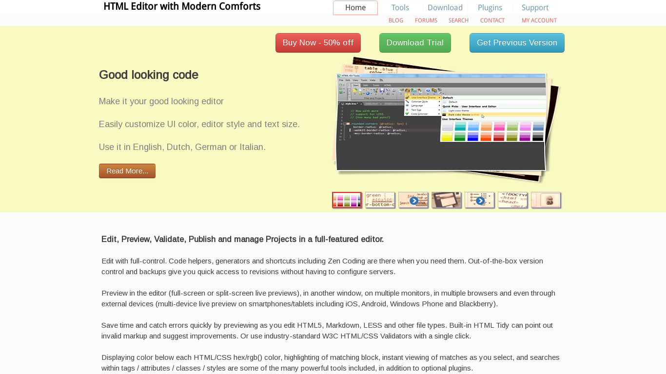 HTML-Kit Landing page