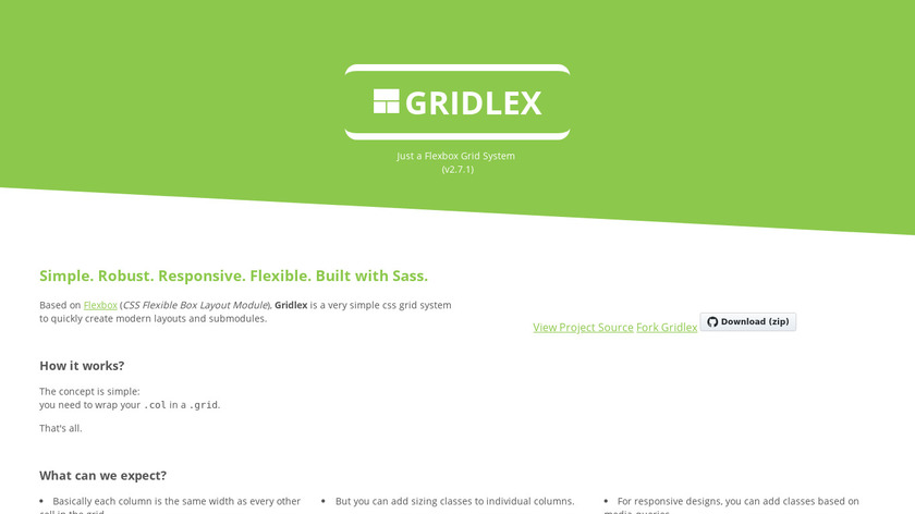 Gridlex Landing Page