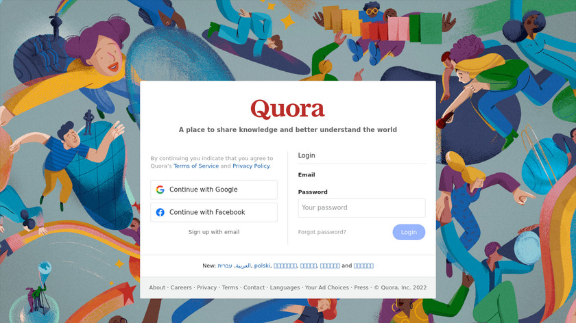 Quora Landing Page