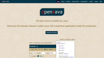 OpenXava screenshot