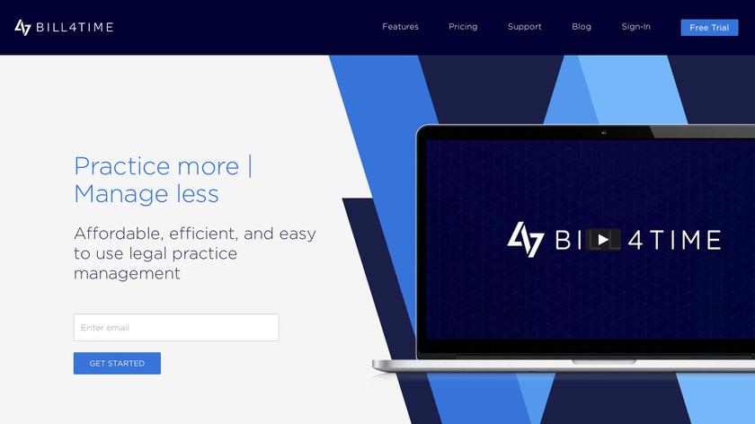 Bill4Time Landing Page