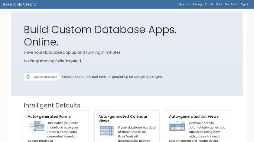 iFreeTools Creator Landing Page