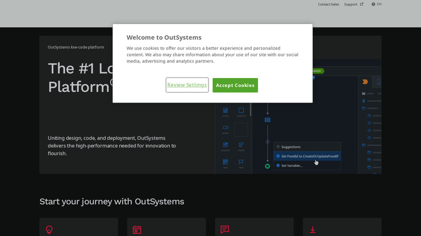 OutSystems Landing Page