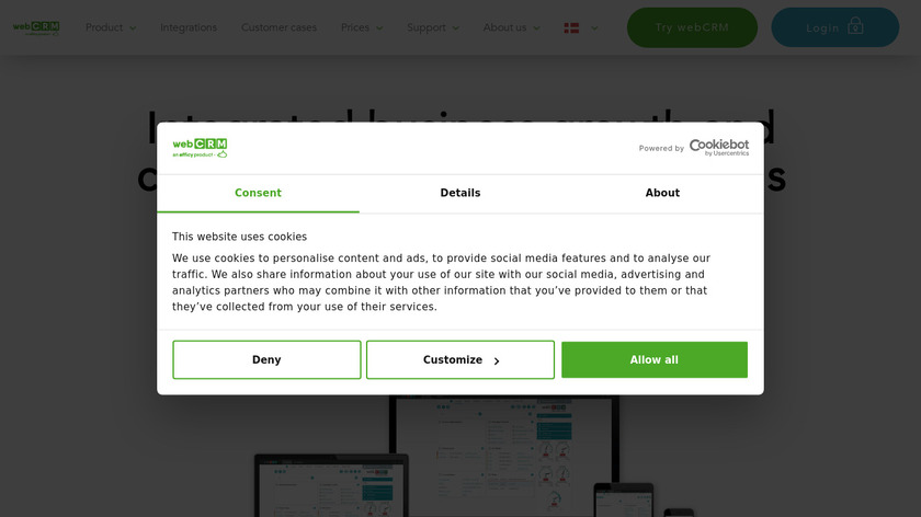 webCRM Landing Page