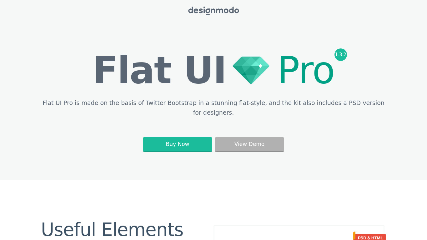 Flat UI Pro Landing page