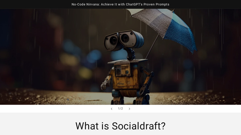 Socialdraft Landing Page