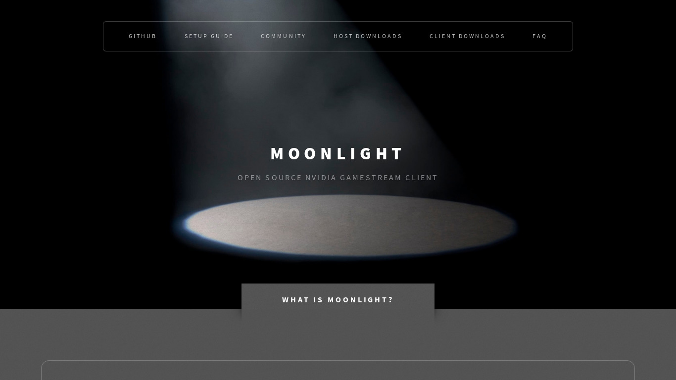 Moonlight-Stream.org Landing page